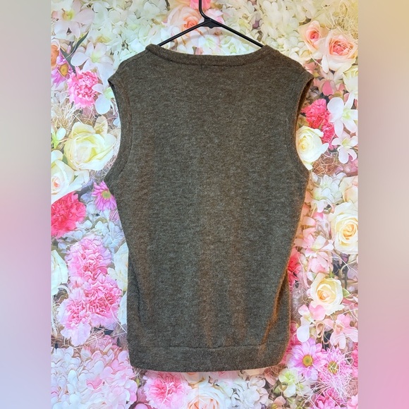 H2H Brown Knit Sweater Vest - Picture 3 of 7